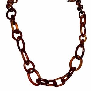 J Crew tortoise lucite necklace